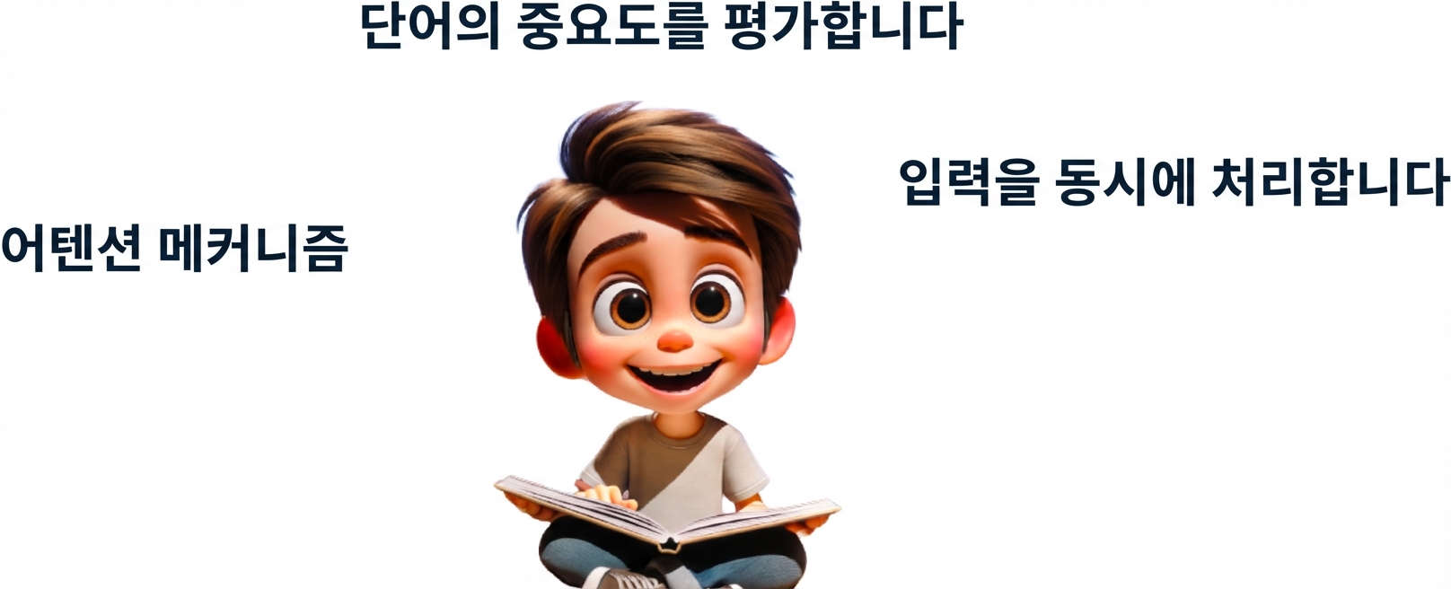 즐겁게 읽는 소년 일러스트