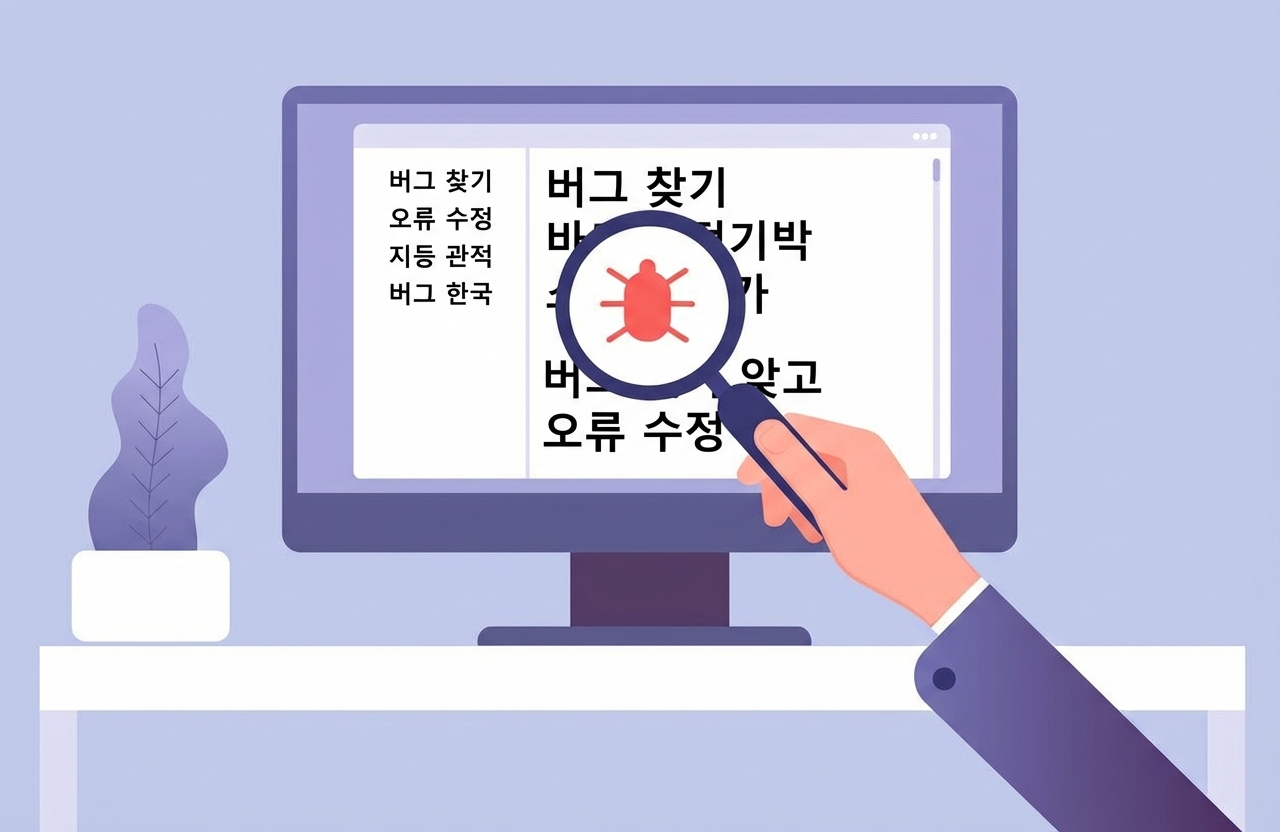 버그가 있는 웹사이트