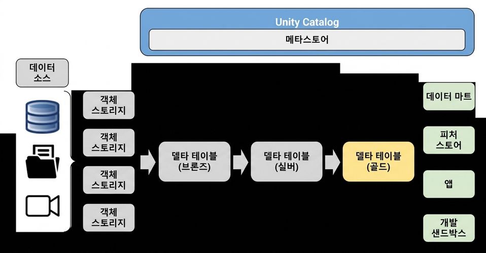 레이크하우스 흐름 다이어그램 - 데이터 분석