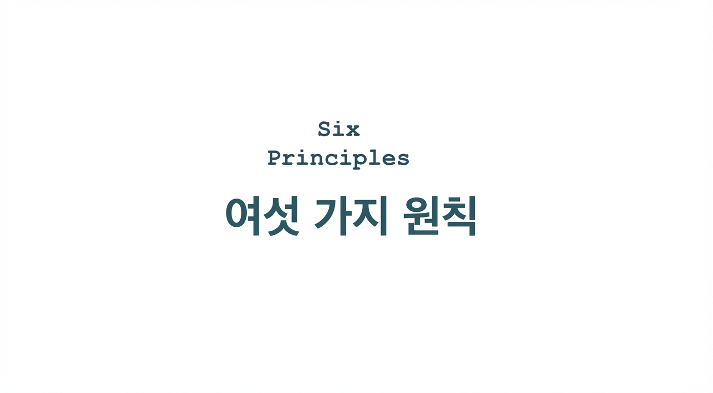 6가지 원칙이라는 텍스트