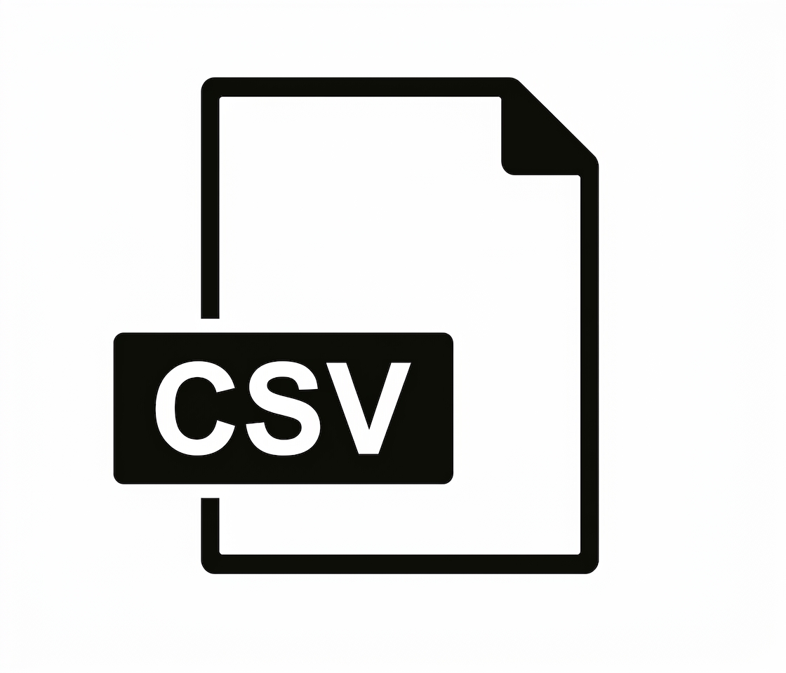CSV file type icon