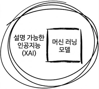 XAI가 작동하는 방식을 보여주는 일러스트입니다.