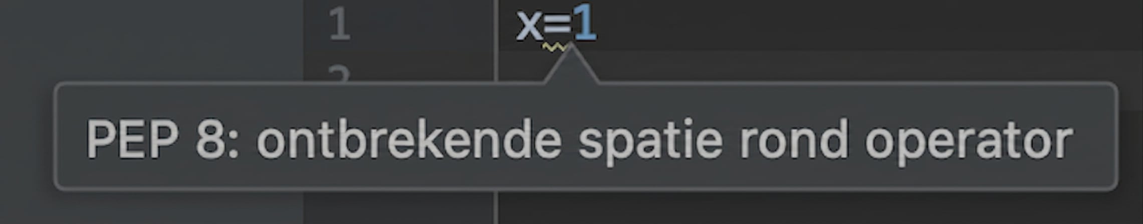 PEP 8 met PyCharm