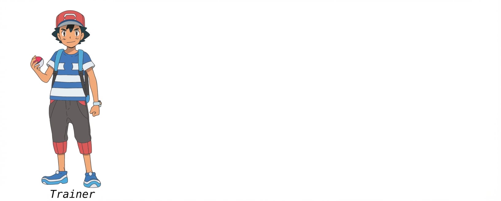 alt=”Ash Ketchum; een van de vele personages (trainers) in de Nintendo-game Pokémon”