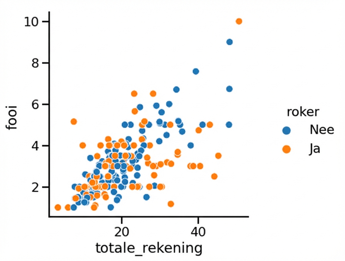 Spreidingsdiagram met hue