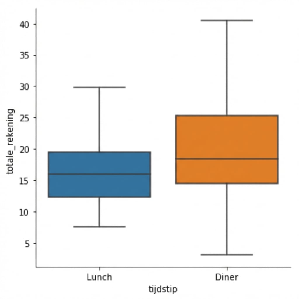 Boxplot met buitenbeentjes weggelaten