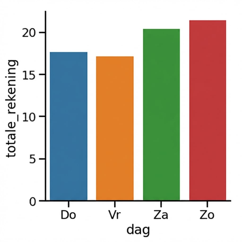 Staafdiagram zonder betrouwbaarheidsintervallen
