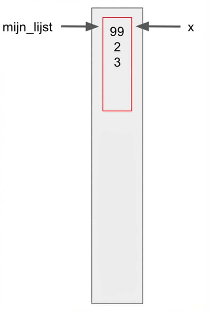 x en my_list bijwerken