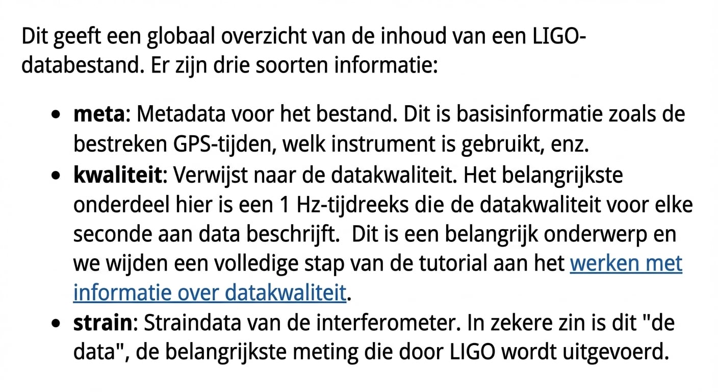Structuur van HDF5-bestanden