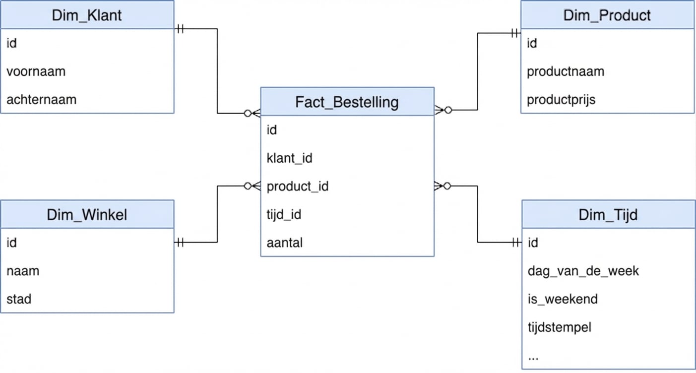 Sterschema van Customers en Orders