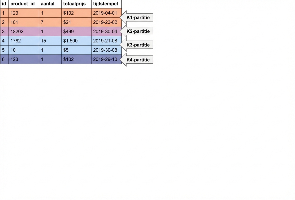 Horizontale partitie: voorbeeld