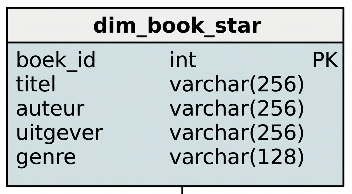 Boekdimensie van het ster-schema