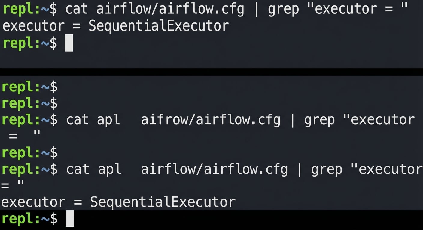 cat airflow.cfg | grep "executor = "
