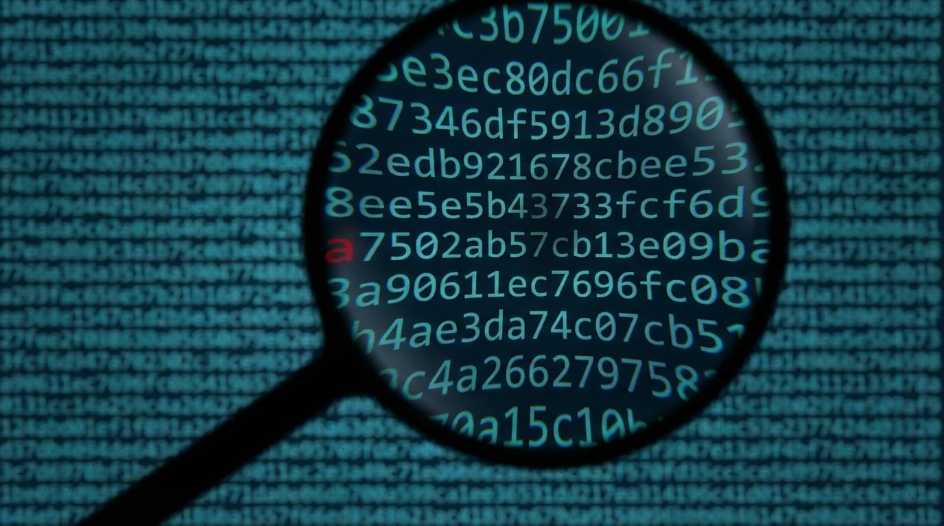 vergrootglas op data