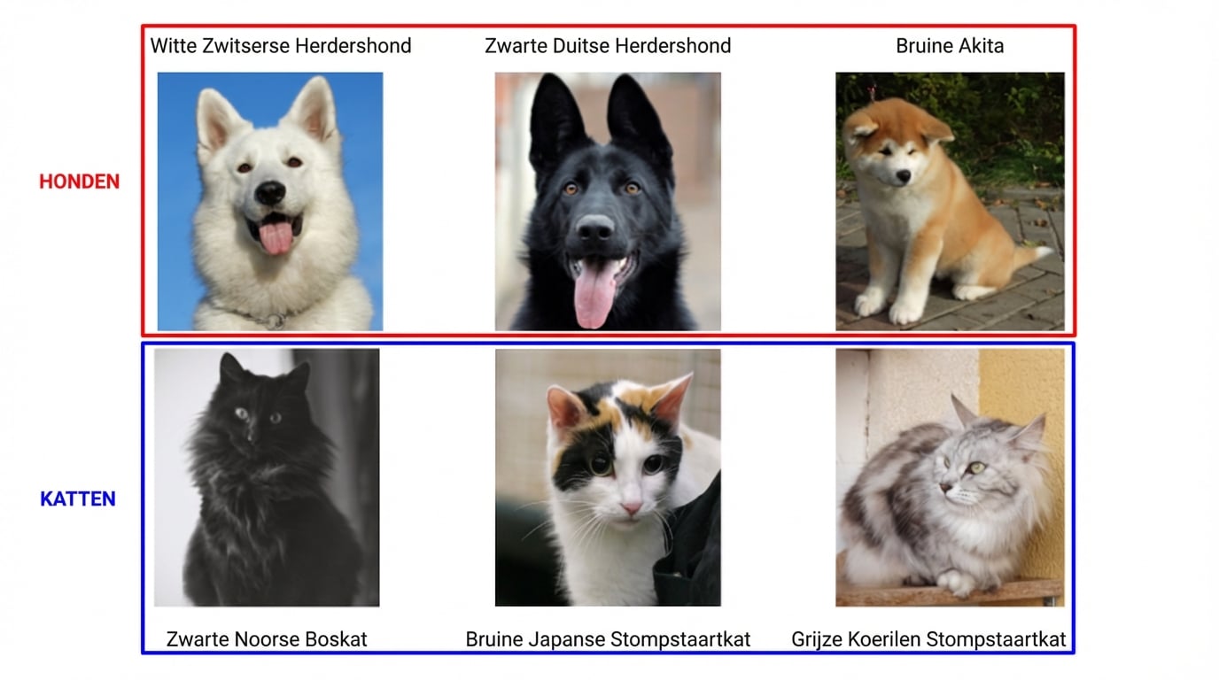 honden en katten per soort