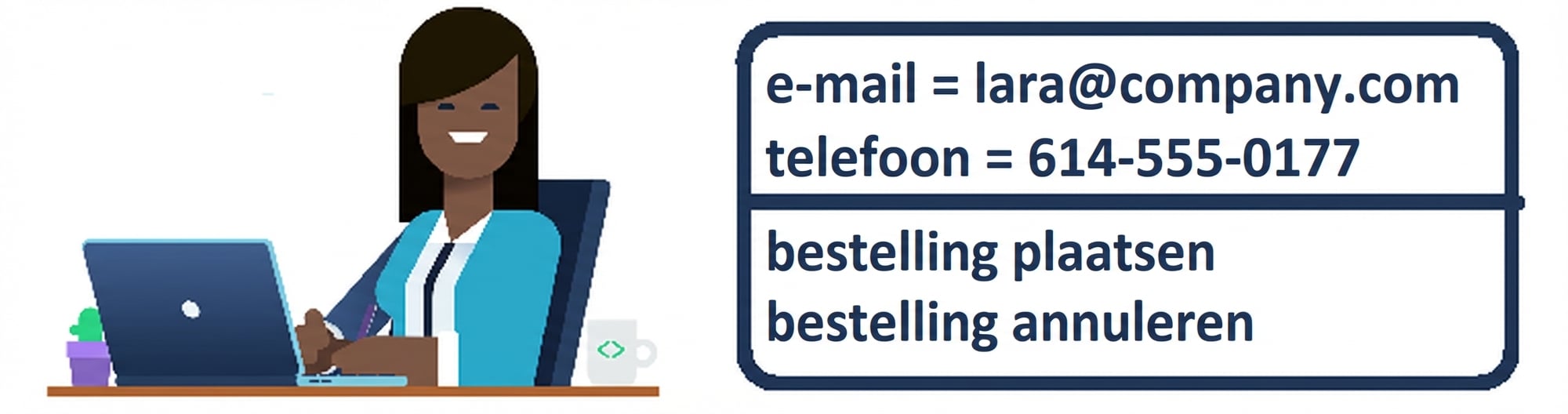 silhouet van een persoon met een laptop die een klant voorstelt