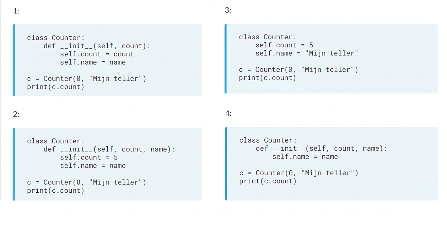 4 code blocks