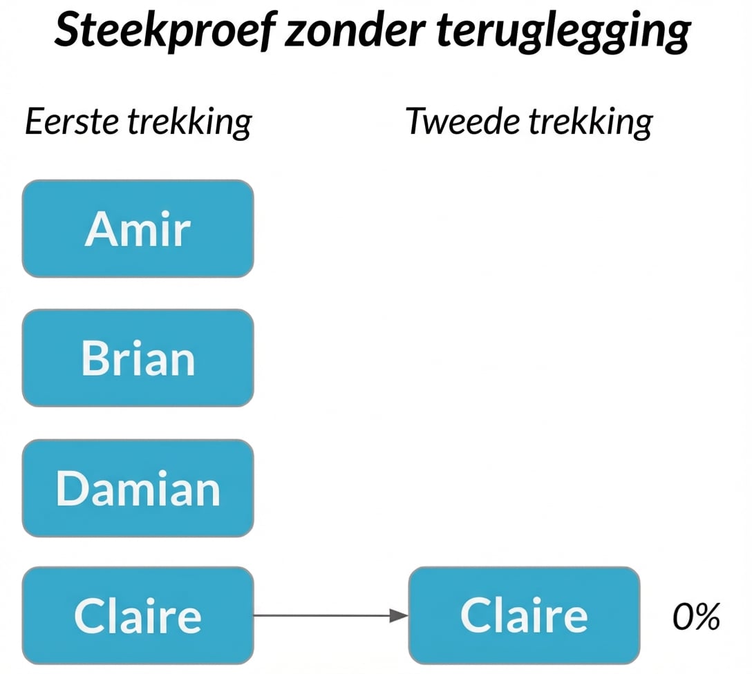 Claire in de eerste kolom wijst naar Claire in de tweede kolom met kans 0%.png