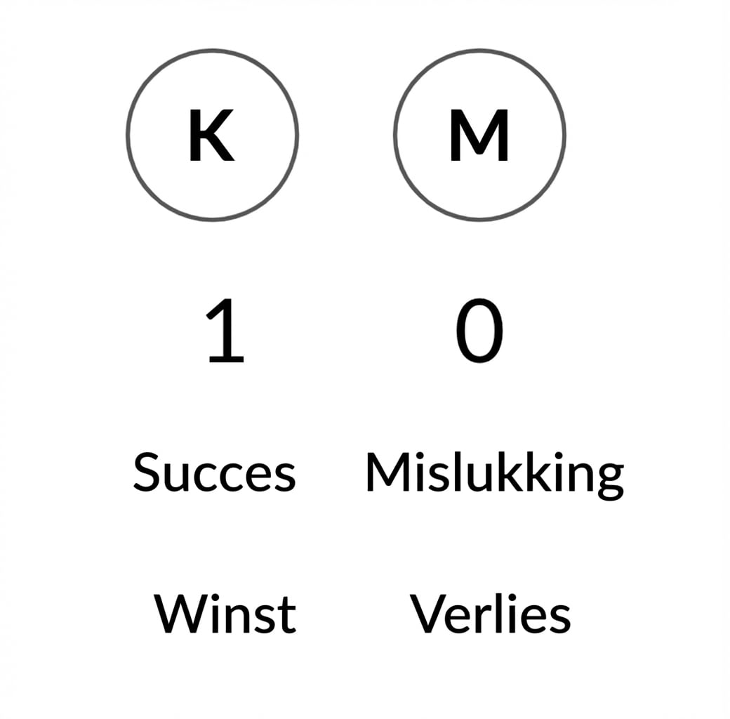 H en T, 1 en 0, Succes en Fout, Winst en Verlies