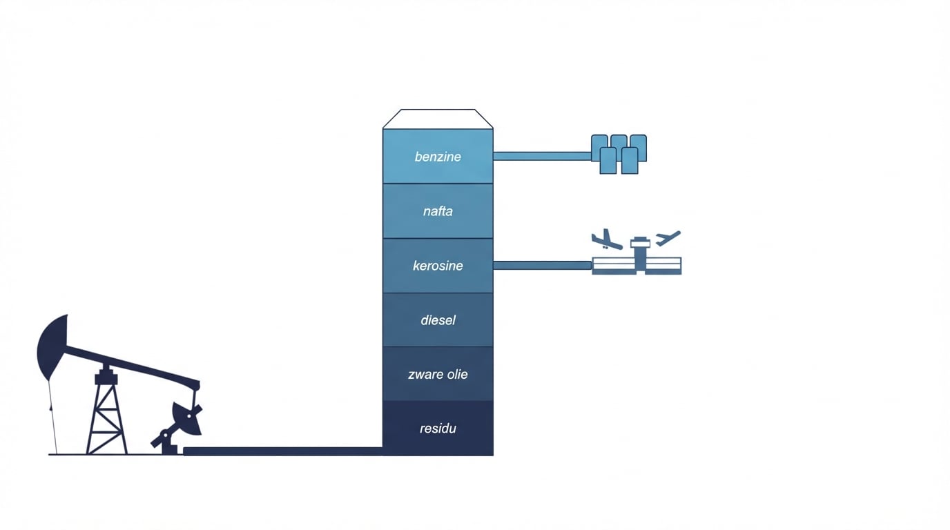 benzine gaat naar een opslagfaciliteit