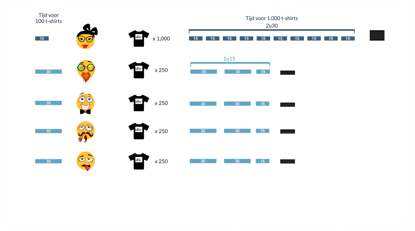 senior verkoopmedewerkers klaar in 2 uur en 13 minuten
