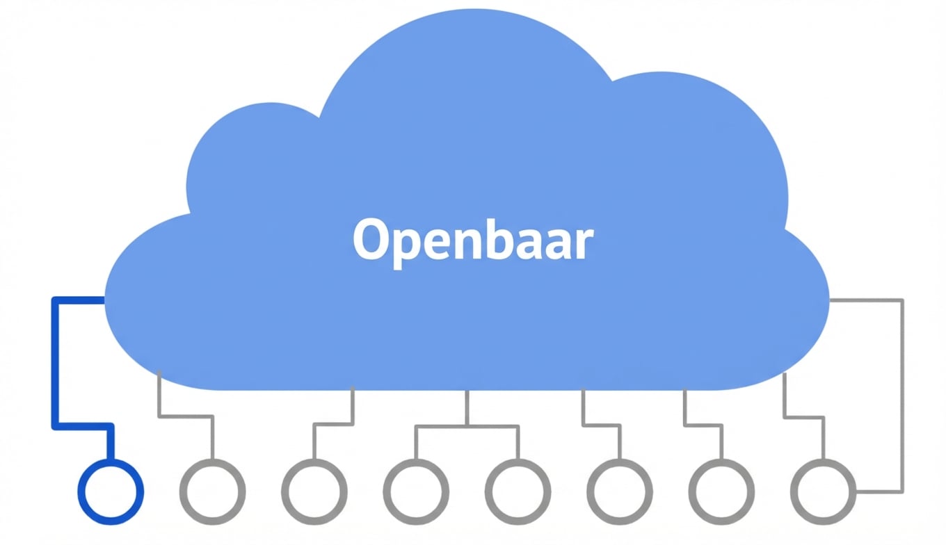 Pictogram public cloud