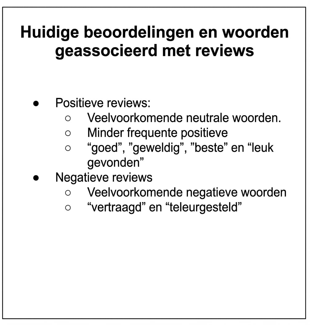 tekst met één grijze en één blauwe bullet