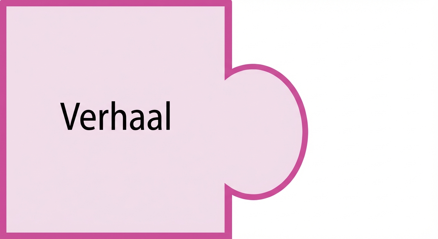 Puzzelstuk met het woord story