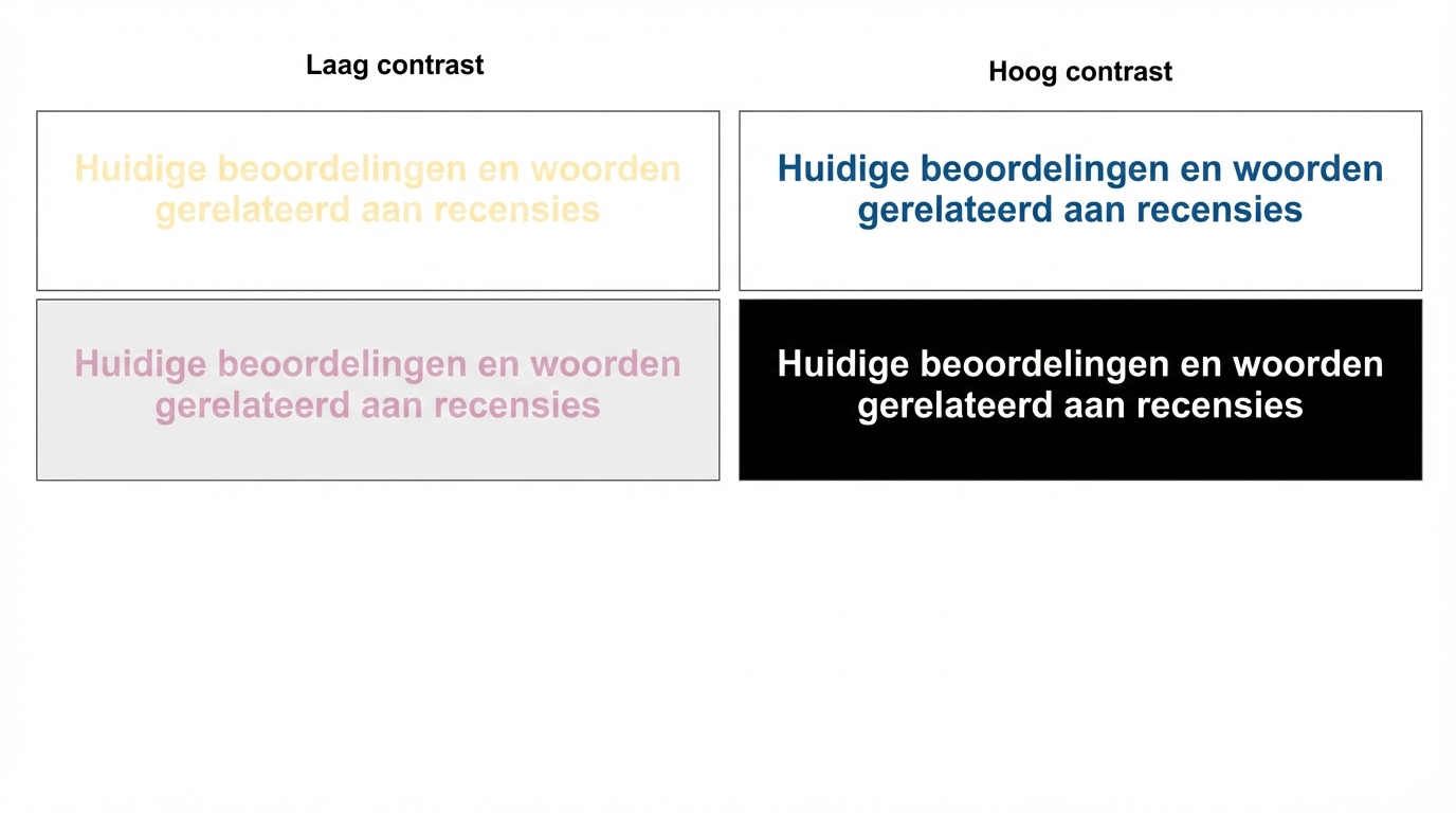 slides met hoog en laag contrast