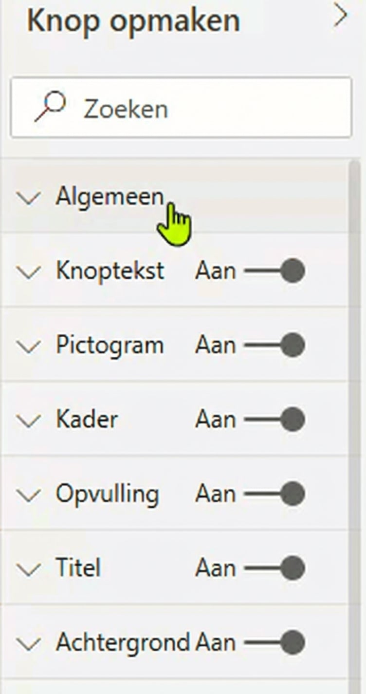 Knoppen hebben vier mogelijke staten