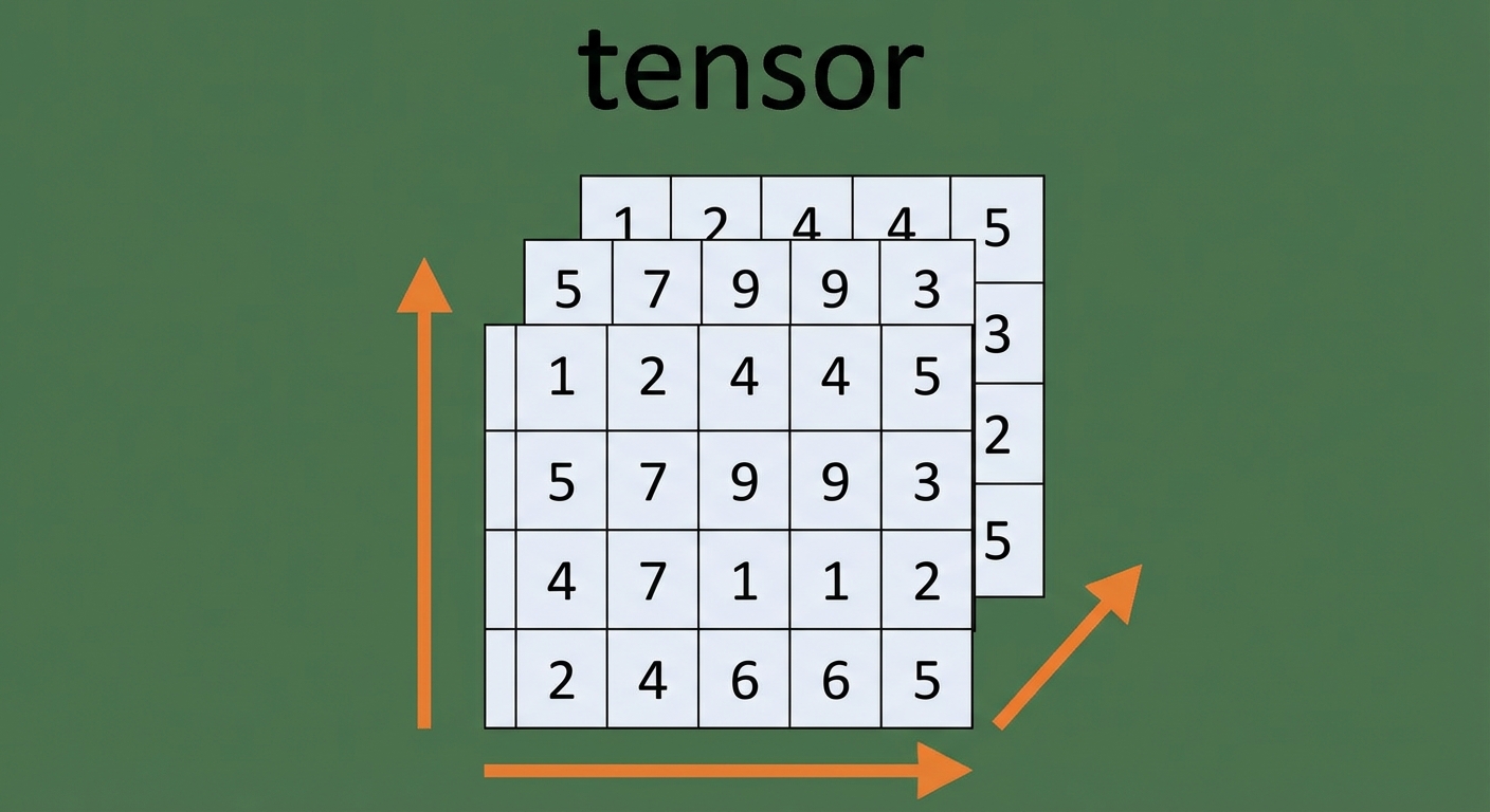 grafiek van een tensor