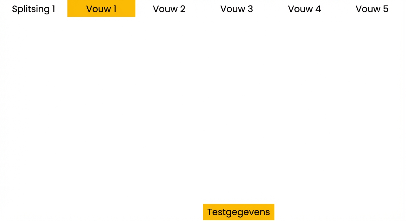 split 1 gereserveerd als testset
