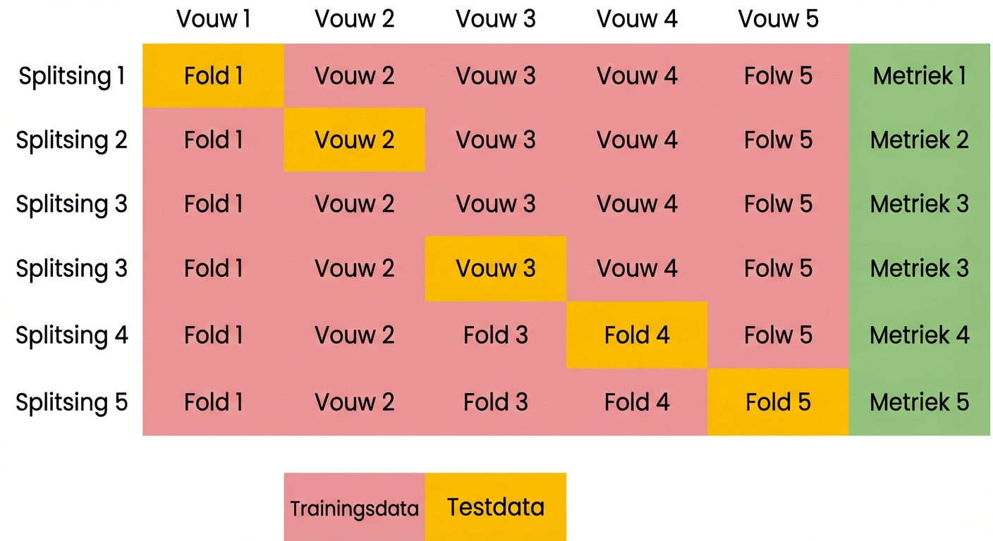 herhaal met de vijfde vouw