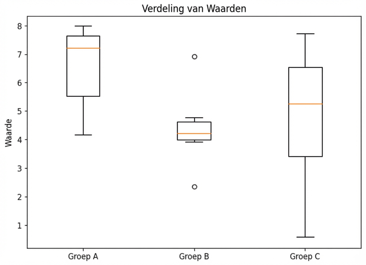Boxplot van accuratesse per model: Logistische regressie, KNN en beslisboom