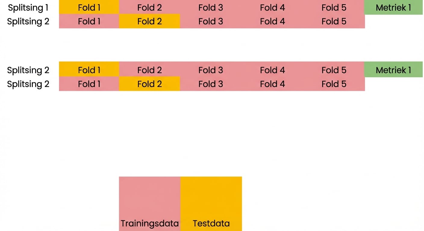 vouwen 1, 3, 4 en 5 als trainingsdata