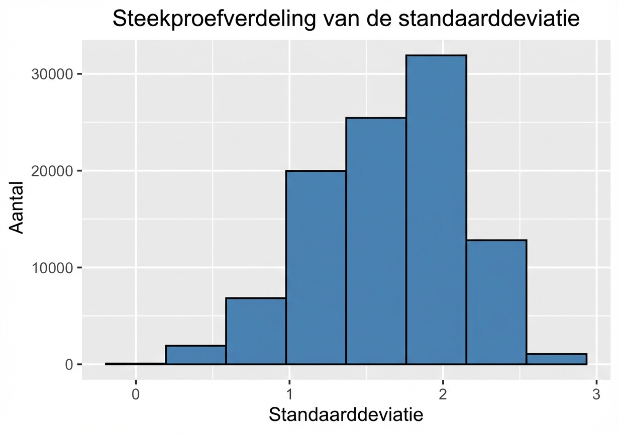 histogram van honderdduizend steekproefstandaarddeviaties.png