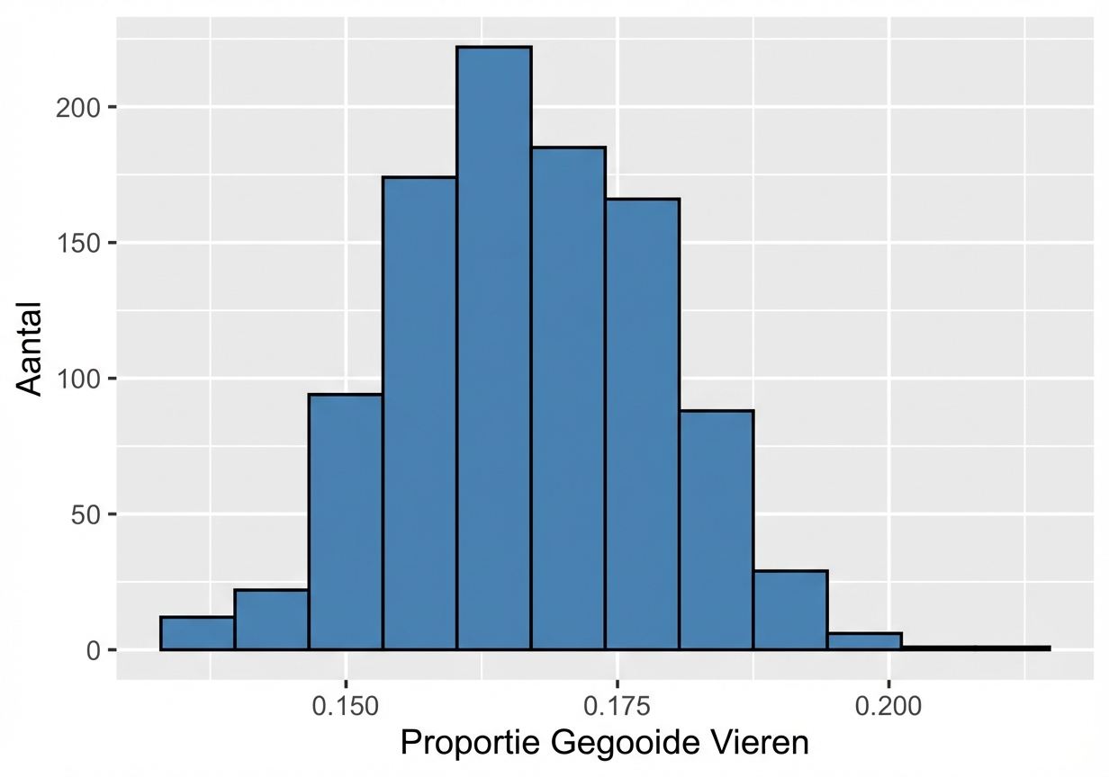 verdeling van steekproefproporties ziet er ook normaal uit.png