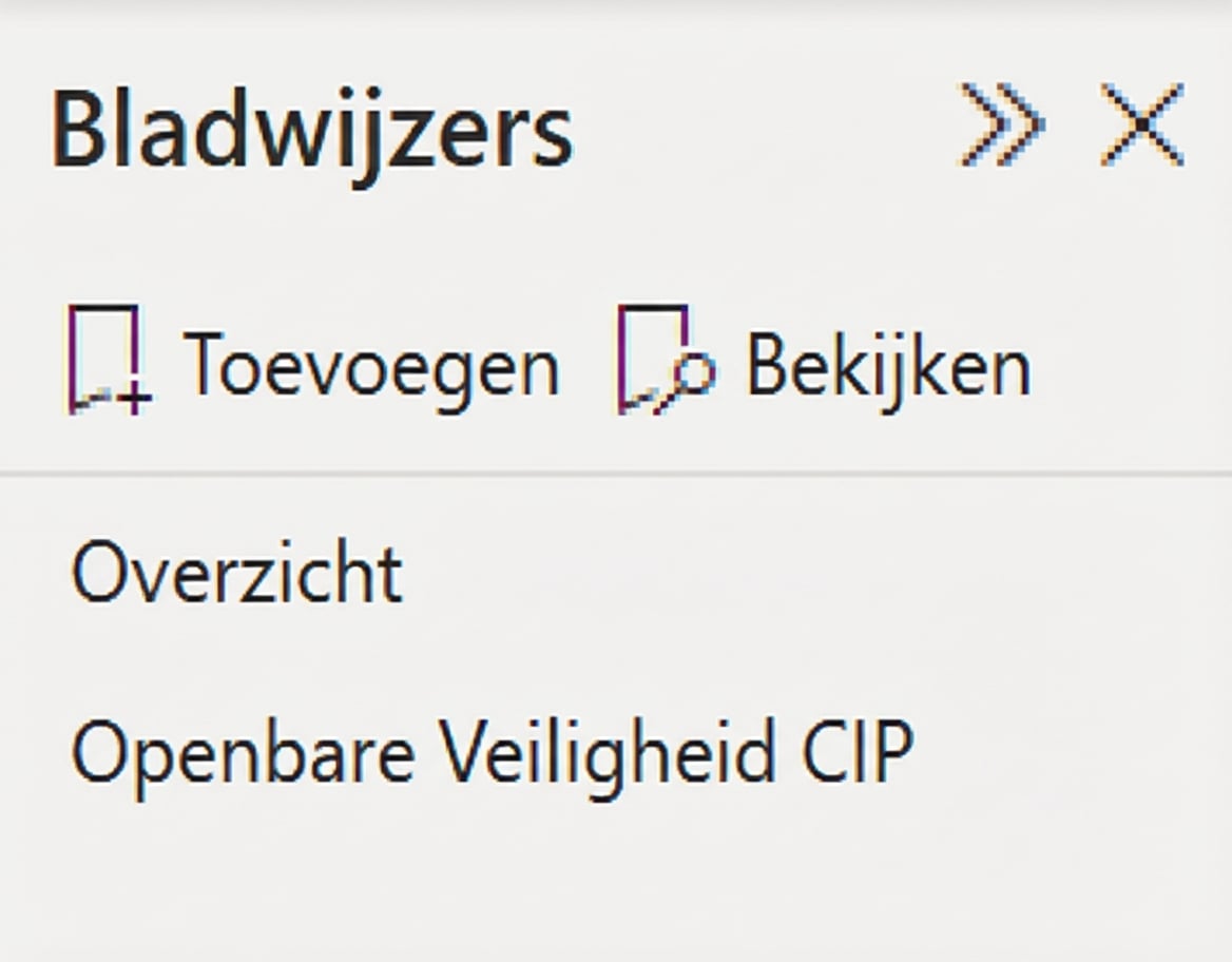 Bladwijzers in Power BI