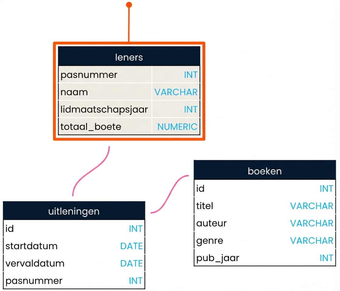 FROM de tabel patrons