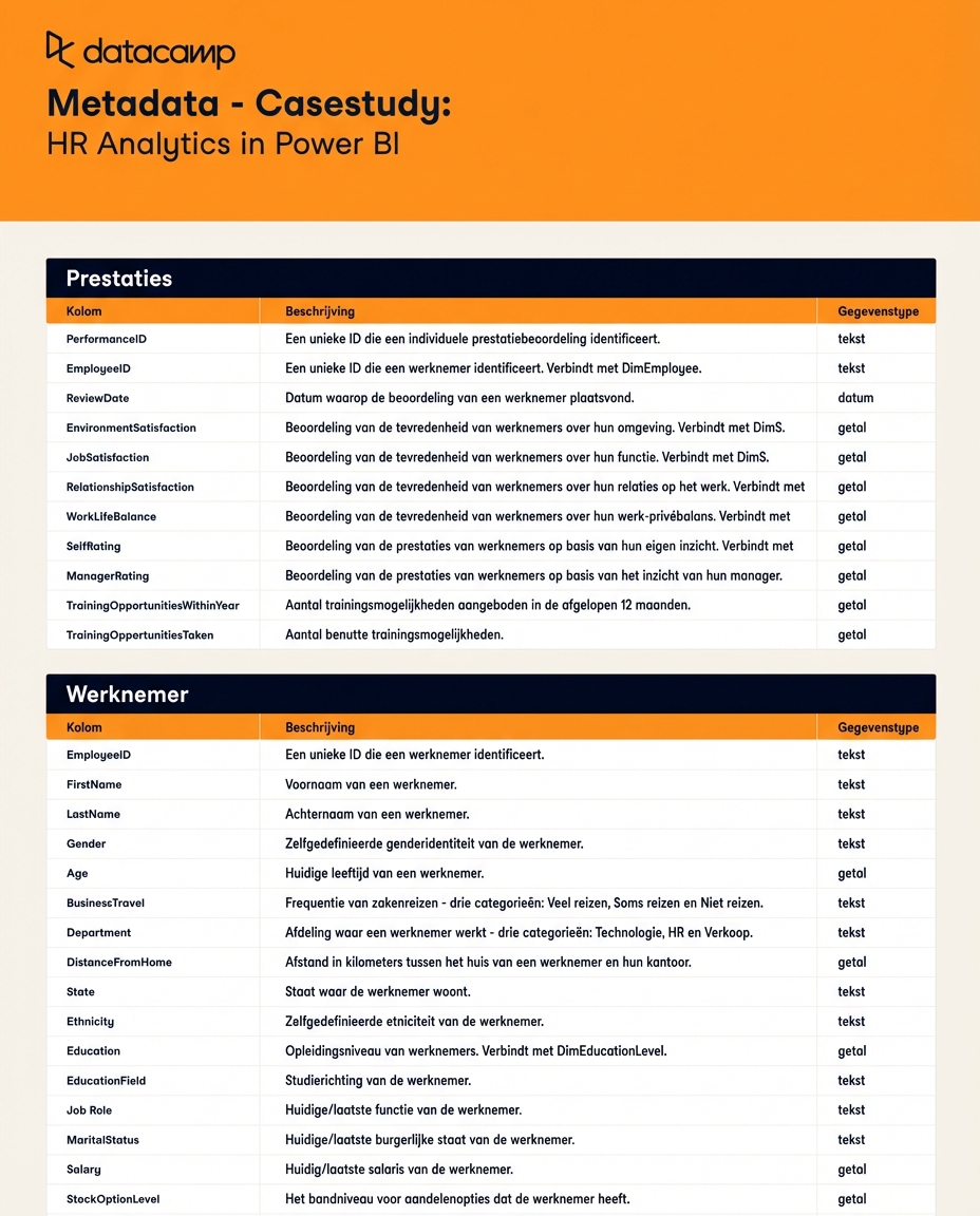 Screenshot metadatablad