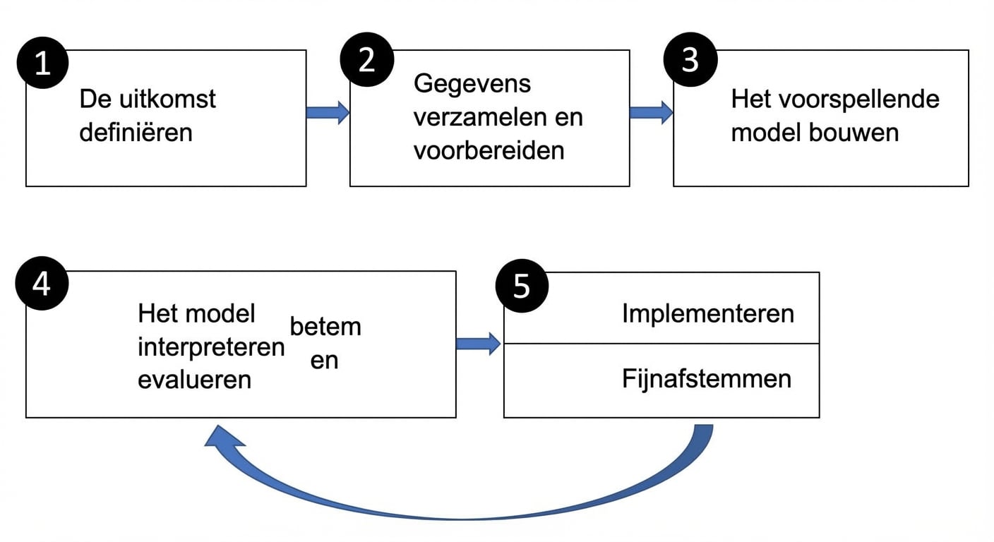 Stappen van voorspellend modelleren