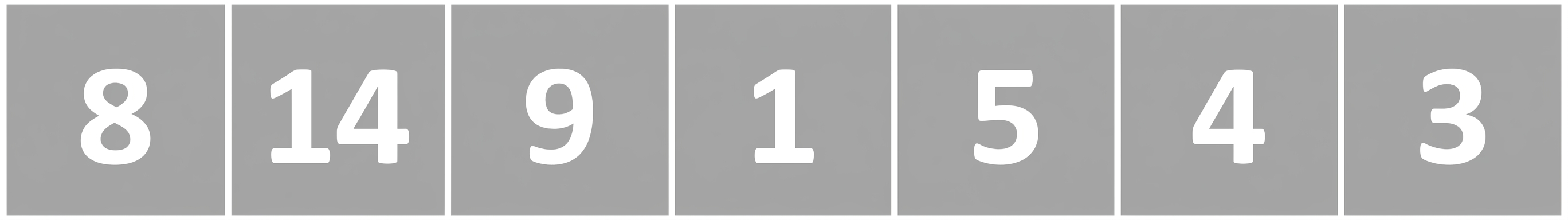 A schematic representation of a list with unordered elements.