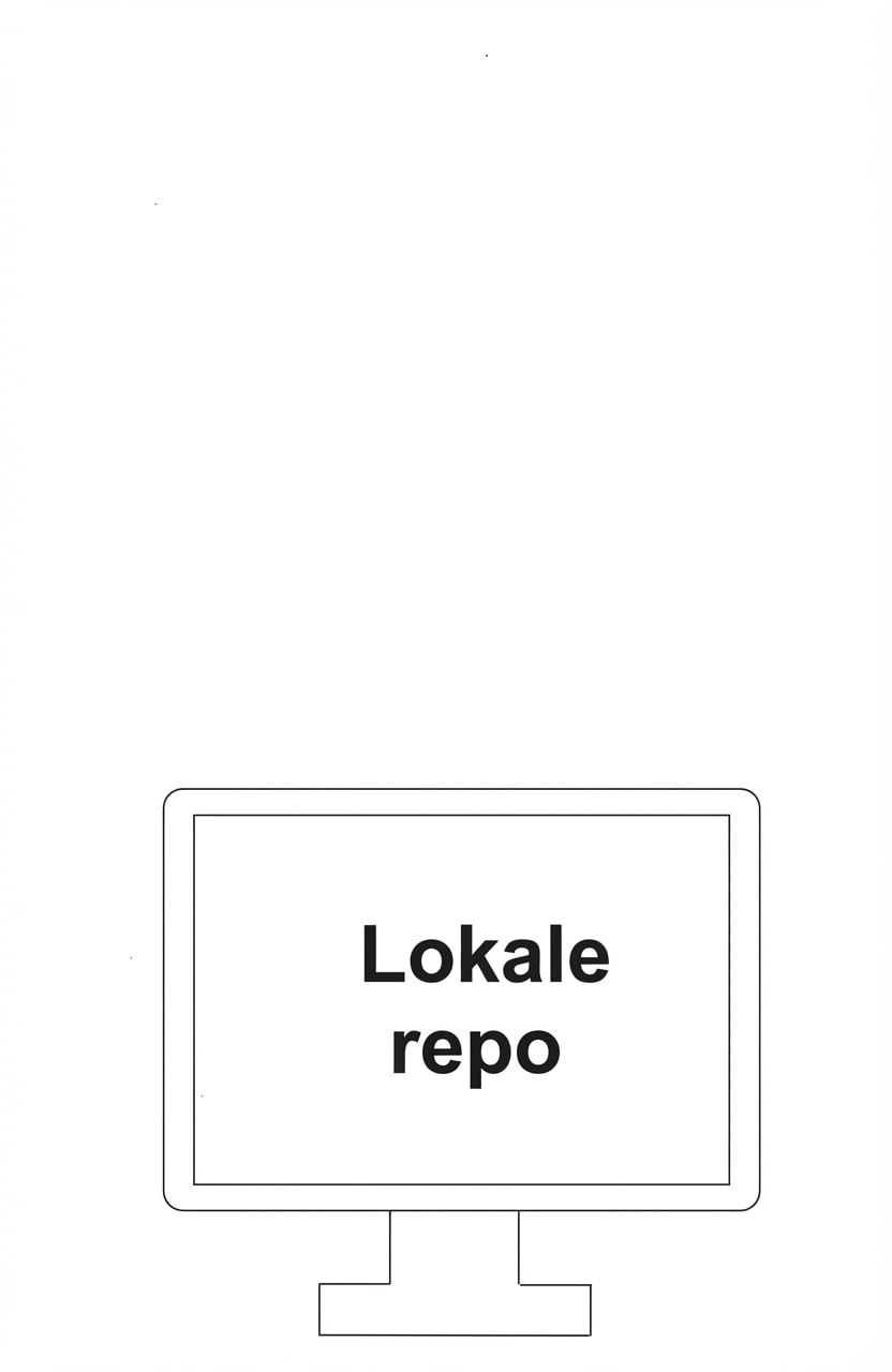 lokaal repository in een desktopcomputer