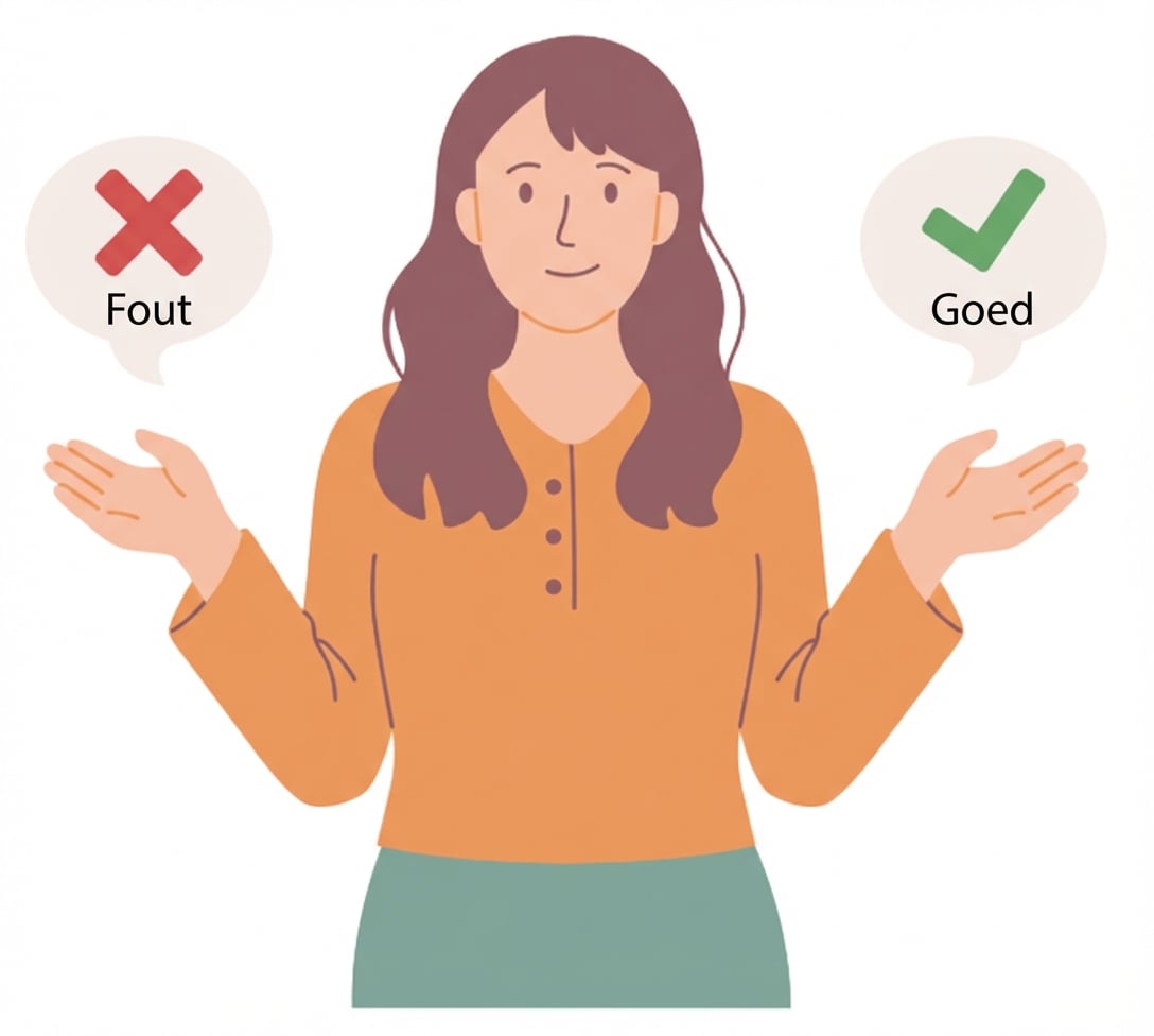 Persoon die twee keuzes afweegt