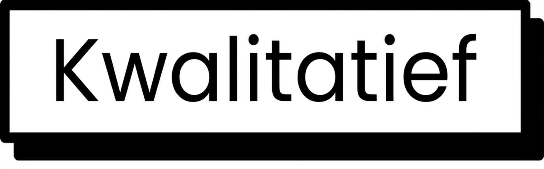 Kwalitatief