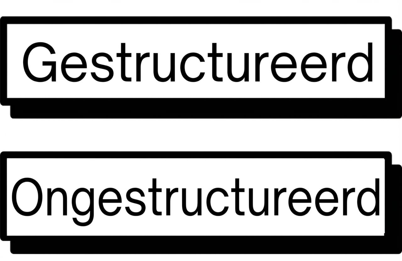 Ongestructureerde of gestructureerde data