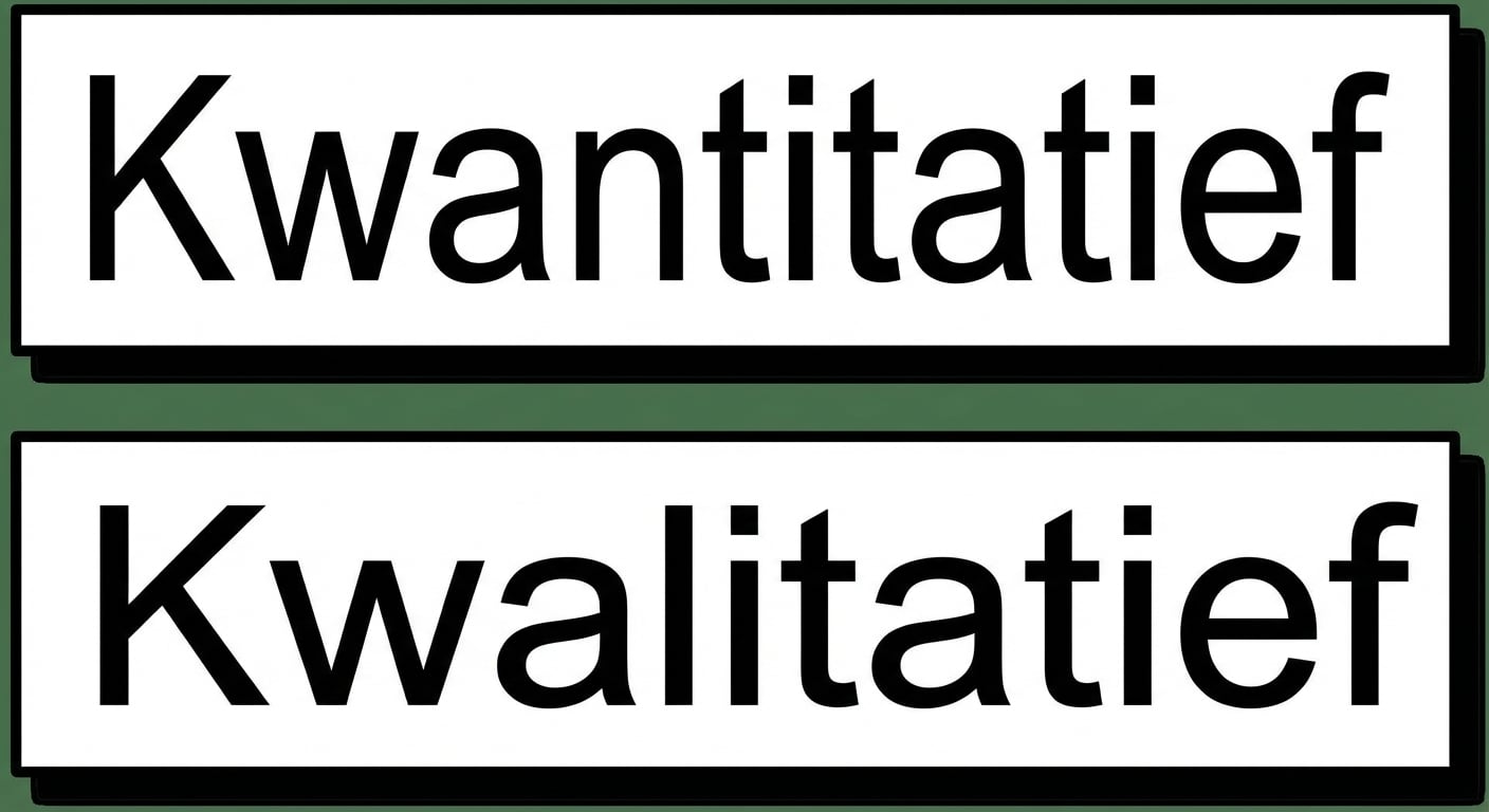 Kwantitatieve of kwalitatieve data