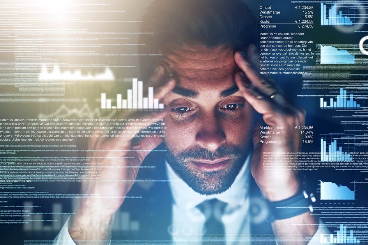 Man overweldigd door data