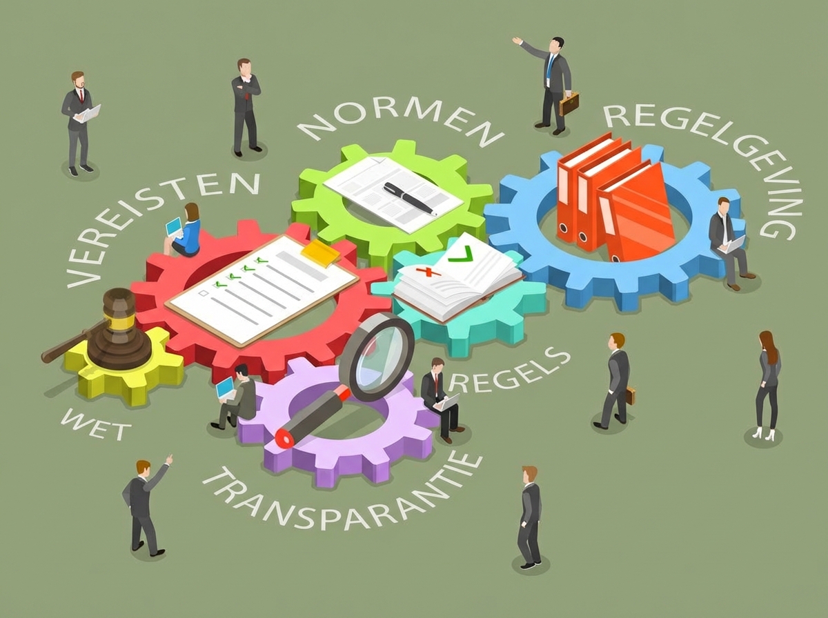 Illustratie van naleving regelgeving