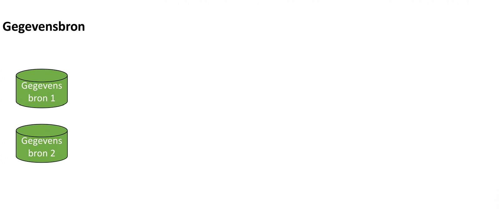 Afbeelding met twee database-pictogrammen